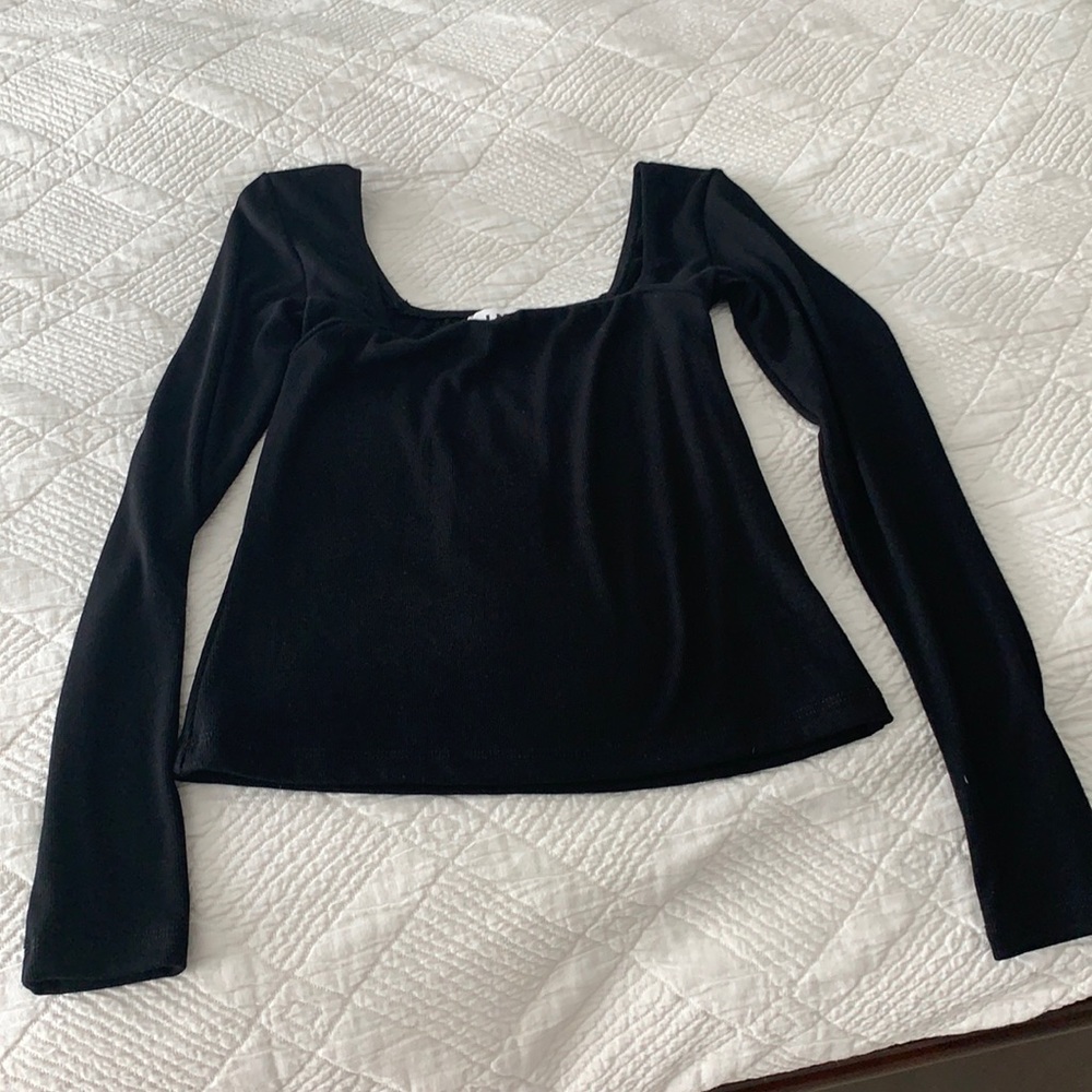 Black LNA square neck (front and back)